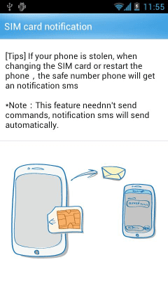Screenshot of the application GO SMS Pro Find Phone plug-in - #4