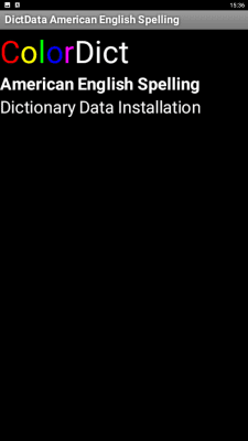Screenshot of the application English Spelling DictData - #2