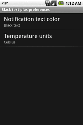 Screenshot of the application WNS: Black text with a plus - #3