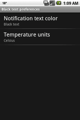 Screenshot of the application WNS: Black text - #3