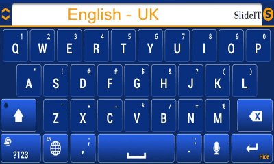 Screenshot of the application SlideIT English UK pack - #3