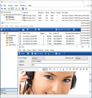 Screenshot of the application Fax Voip Windows Fax Service Provider - #1