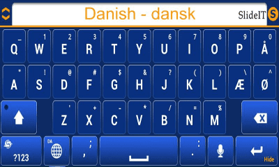 Screenshot of the application SlideIT Danish Pack - #3