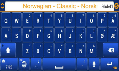 Screenshot of the application SlideIT Norwegian Classic Pack - #3
