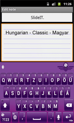 Screenshot of the application SlideIT Hungarian Classic Pack - #2