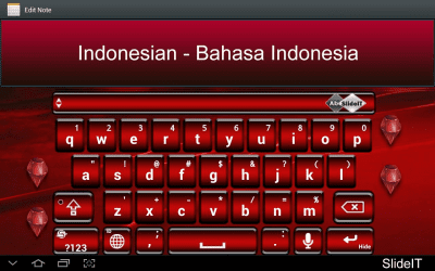 Screenshot of the application SlideIT Indonesian Pack - #1