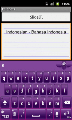 Screenshot of the application SlideIT Indonesian Pack - #2