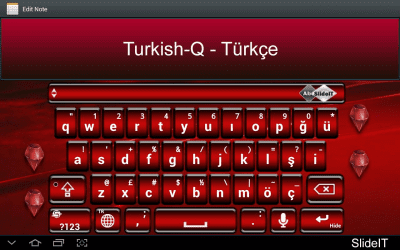 Screenshot of the application SlideIT Turkish-Q Pack - #1