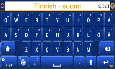 Screenshot of the application SlideIT Finnish Pack - #3