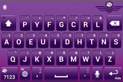 Screenshot of the application SlideIT English Dvorak Pack - #4