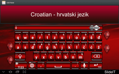 Screenshot of the application SlideIT Croatian Pack - #1