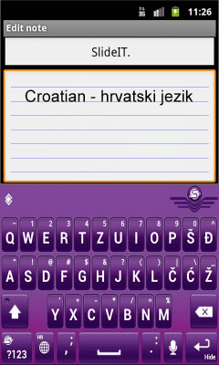 Screenshot of the application SlideIT Croatian Pack - #2