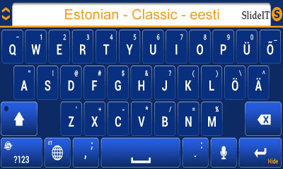 Screenshot of the application SlideIT Estonian Classic Pack - #3