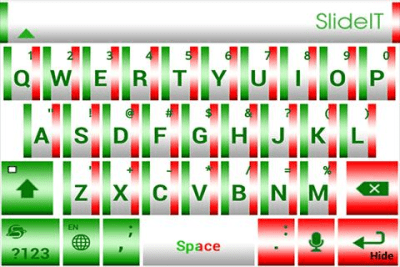 Screenshot of the application SlideIT Italy Skin - #4