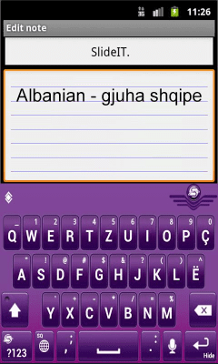 Screenshot of the application SlideIT Albanian Pack - #2