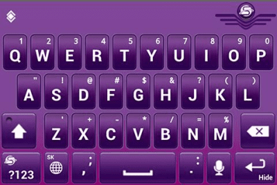 Screenshot of the application SlideIT Slovak QWERTY Pack - #4
