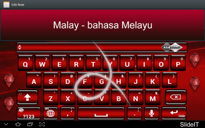 Screenshot of the application SlideIT Malay pack - #1