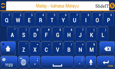Screenshot of the application SlideIT Malay pack - #3