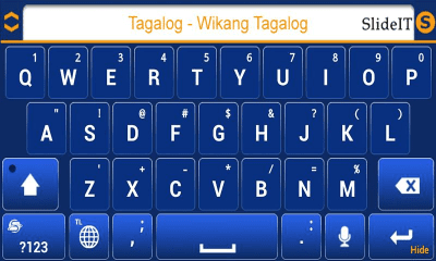 Screenshot of the application SlideIT Tagalog-Filipino pack - #3
