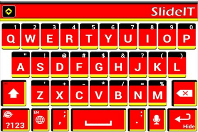 Screenshot of the application SlideIT Germany flag skin - #4