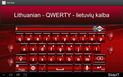 Screenshot of the application SlideIT Lithuanian Pack - #1