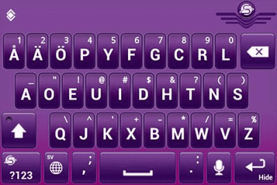 Screenshot of the application SlideIT Swedish Svorak Pack - #4