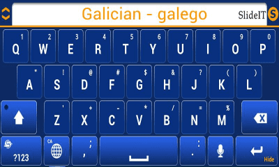 Screenshot of the application SlideIT Galician - galego Pack - #3