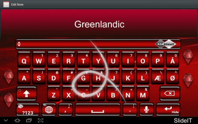 Screenshot of the application SlideIT Greenlandic Pack - #1