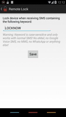 Screenshot of the application Delayed Lock RemoteLock Plugin - #1