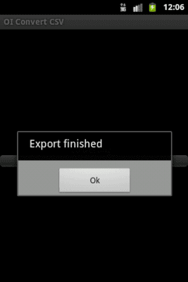 Screenshot of the application OI Convert CSV - #4