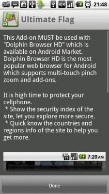 Screenshot of the application Dolphin Ultimate Flag - #2