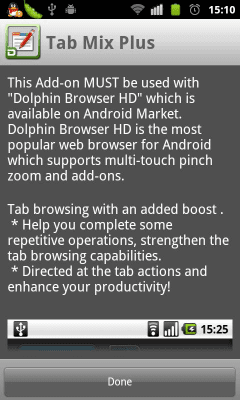 Screenshot of the application Dolphin Tab Mix Plus - #1