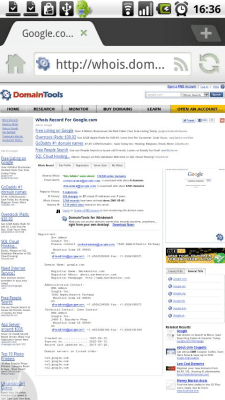 Screenshot of the application Dolphin WhoIs - #2