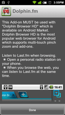 Screenshot of the application Dolphin.fm - #2