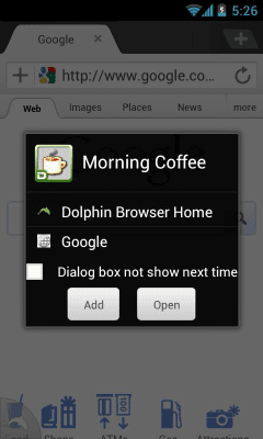 Screenshot of the application Dolphin: Morning Coffee - #2