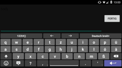 Screenshot of the application German for AnySoftKeyboard - #1