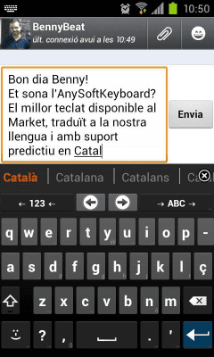 Screenshot of the application Catalan for AnySoftKeyboard - #1