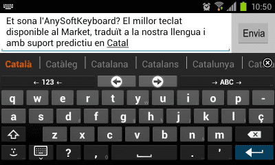 Screenshot of the application Catalan for AnySoftKeyboard - #2