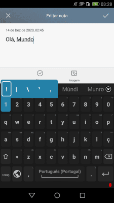 Screenshot of the application Portuguese for AnySoftKeyboard - #1