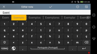 Screenshot of the application Portuguese for AnySoftKeyboard - #2