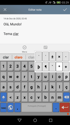 Screenshot of the application Portuguese for AnySoftKeyboard - #3