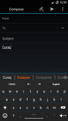 Screenshot of the application AnySoftKeyboard Dutch - #1