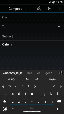Screenshot of the application AnySoftKeyboard Dutch - #3
