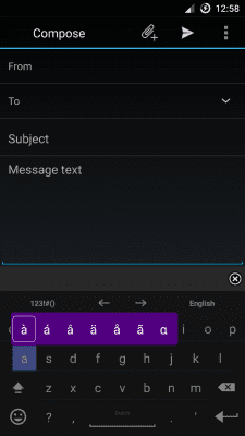 Screenshot of the application AnySoftKeyboard Dutch - #7