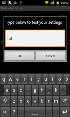 Screenshot of the application OLD - BBCodes for AnySoftKeyboard - #1