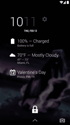 Screenshot of the application DashClock Calendar Extension - #3