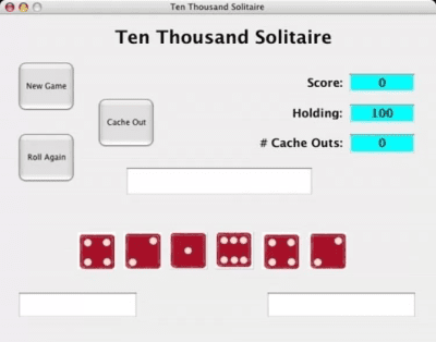 Screenshot of the application Ten Thousand Solitaire - #2
