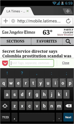 Screenshot of the application Pocket for Dolphin - #4