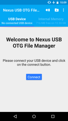 Screenshot of the application USB OTG File Manager Trial - #1