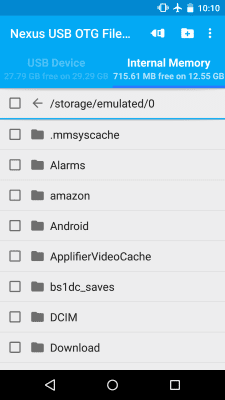 Screenshot of the application USB OTG File Manager Trial - #4